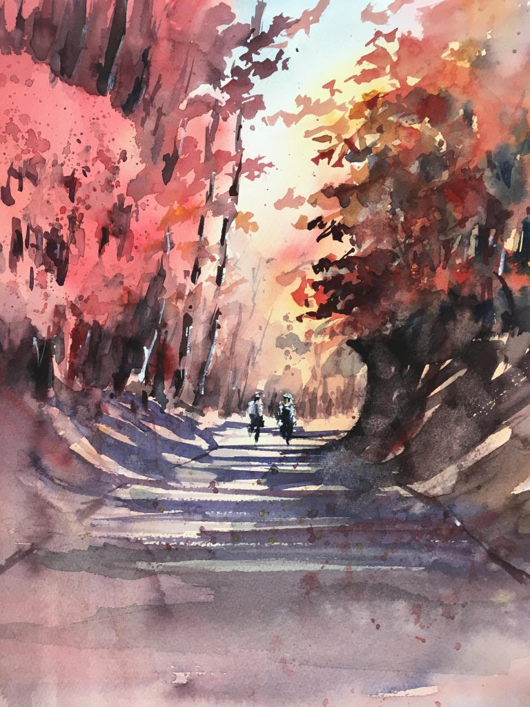 紅葉の熊野古道　　　　　　　　　　　　　　　　　　　　　　　　　　　　　　　　　　　　　　　　　　　　　　